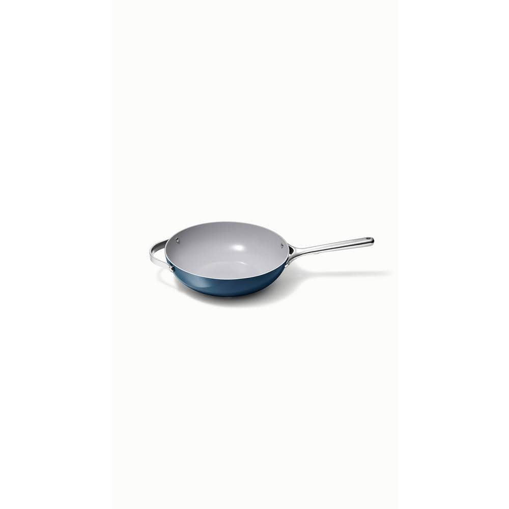 CARAWAY HOME Cookware+ 5 in. Navy Ceramic Nonstick Stir Fry Pan