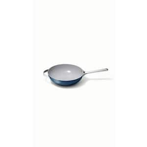 Cookware+ 5 in. Navy Ceramic Nonstick Stir Fry Pan