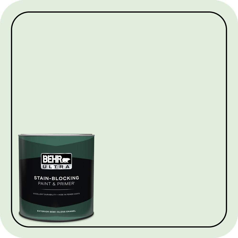 1 qt. #460C-2 Spearmint Stick Semi-Gloss Enamel Exterior Paint & Primer price history on PriceWatchPro