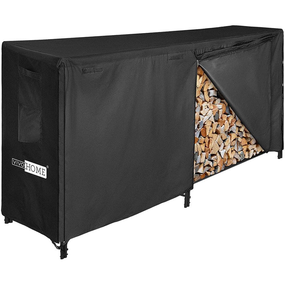 8 ft. Waterproof 600D Oxford Outdoor Firewood Rack Cover with Zipper and Tapes price history on PriceWatchPro