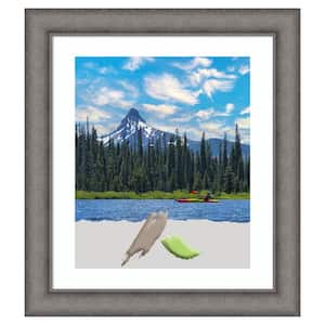 Burnished Concrete Wood Picture Frame Opening Size 20x24 in. (Matted To 16x20 in.)