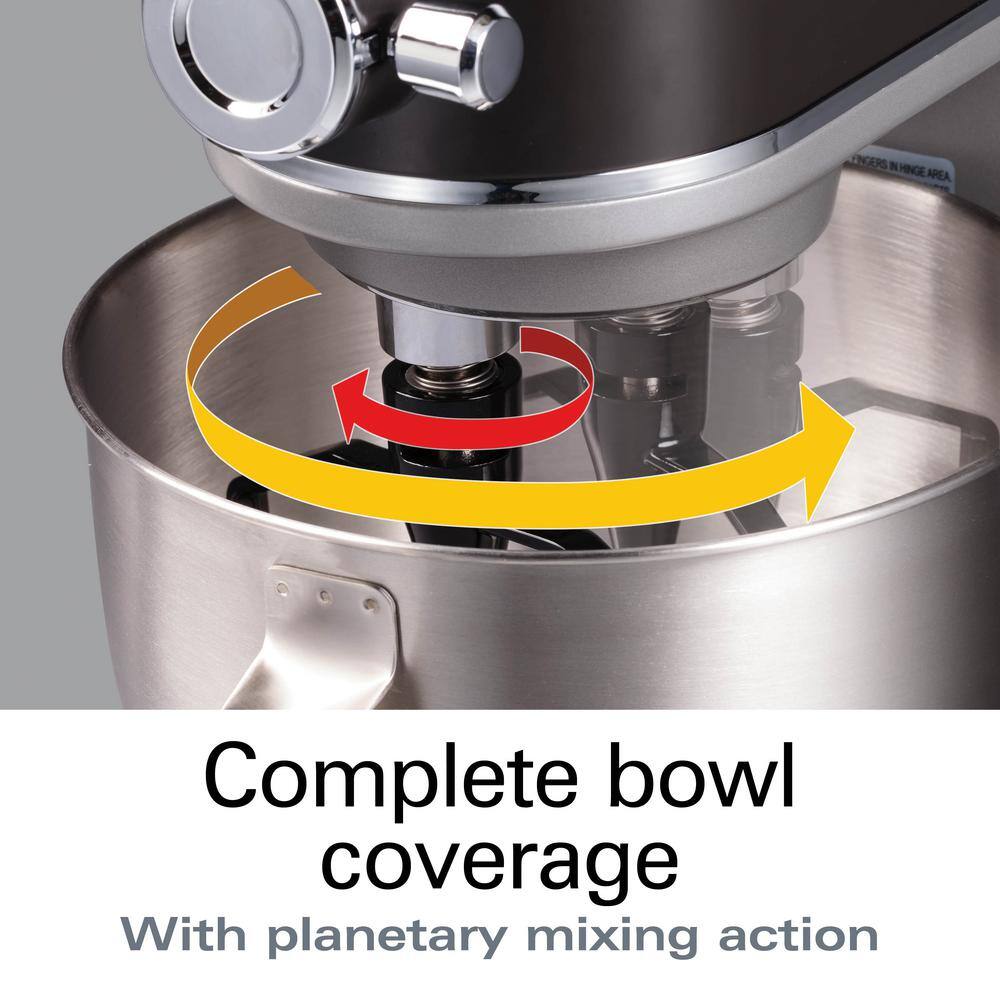 Hamilton Beach Silver 12-Speed Stainless Steel Stand Mixer