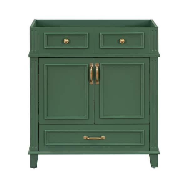 Lycvki 30 in. W x 18 in. D x 34.8 in. H Bath Vanity Cabinet