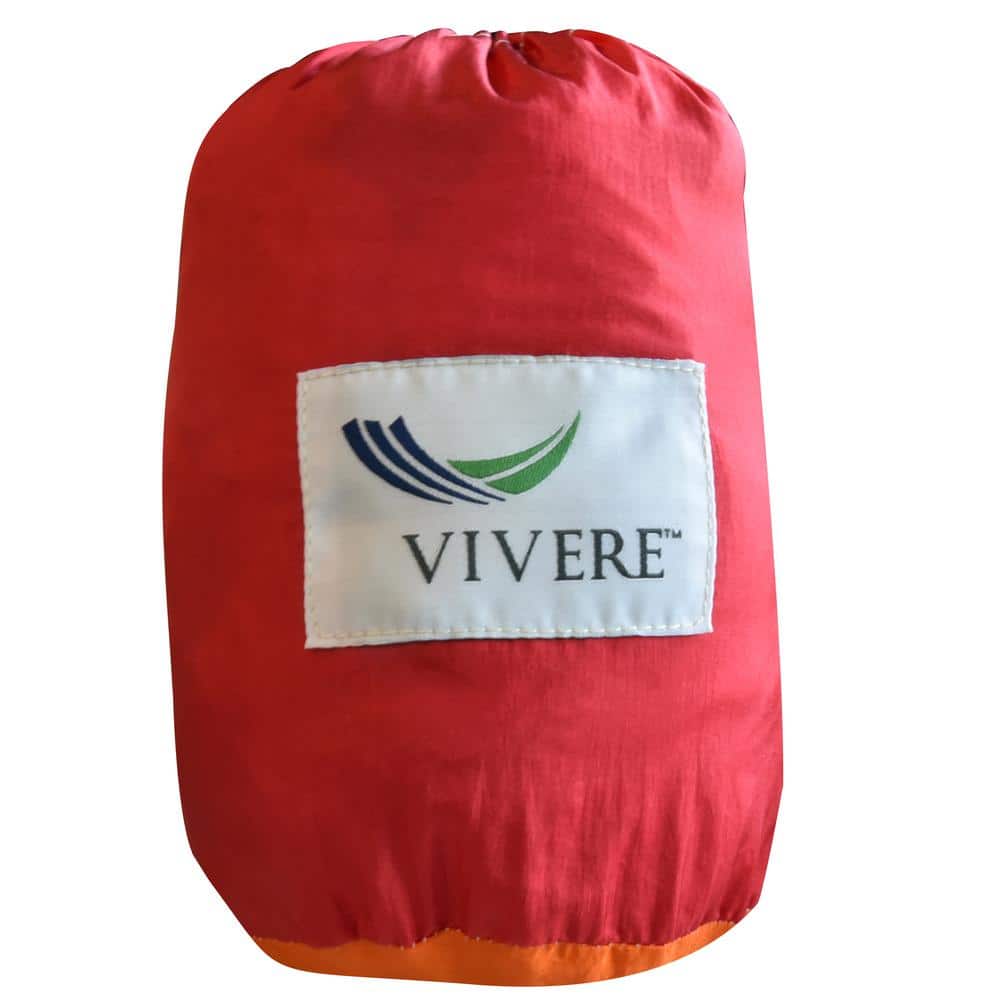 Vivere Punch and Peach Nylon Double Parachute Hammock
