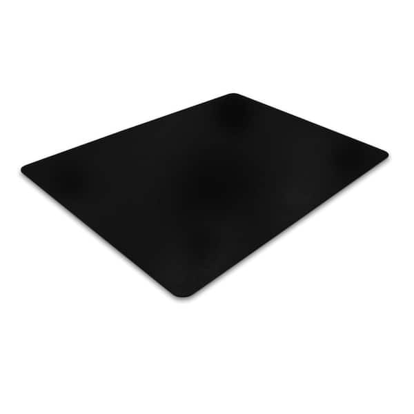Advantagemat Black Vinyl Rectangular Indoor Chair Mat for Hard Floor-48 in. x 60 in.