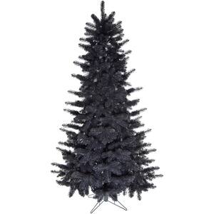 5 ft. Black Tinsel Artificial Christmas Tree