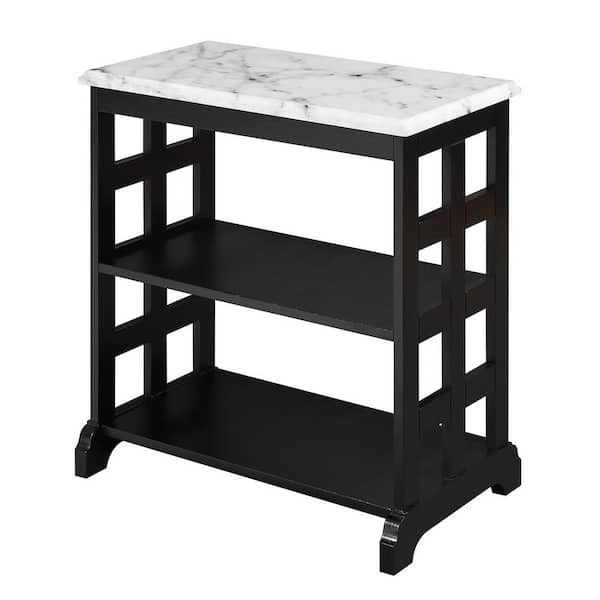 Convenience Concepts American Heritage Black Baldwin Chairside Table