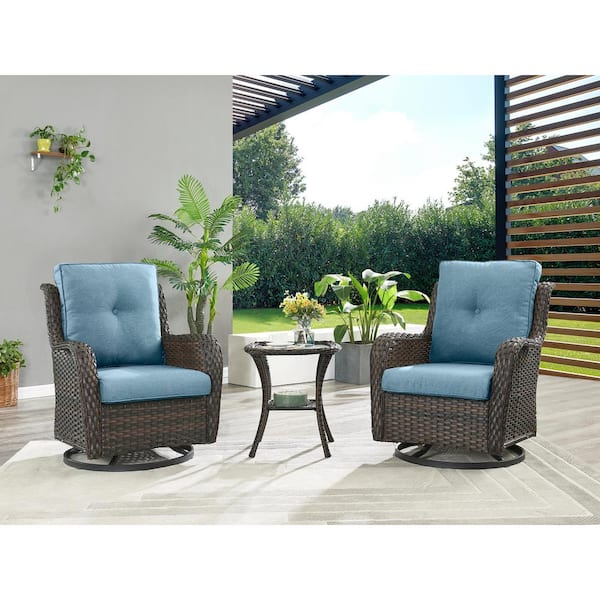 Sunnydaze Outdoor Modern Luxury Replacement Basket Chair Cushion - Blue :  Target