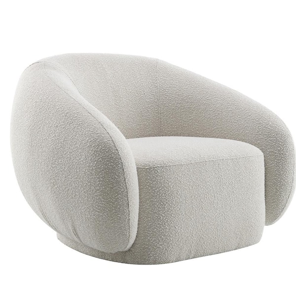 Isabel Beige Boucle Chair with Swivel