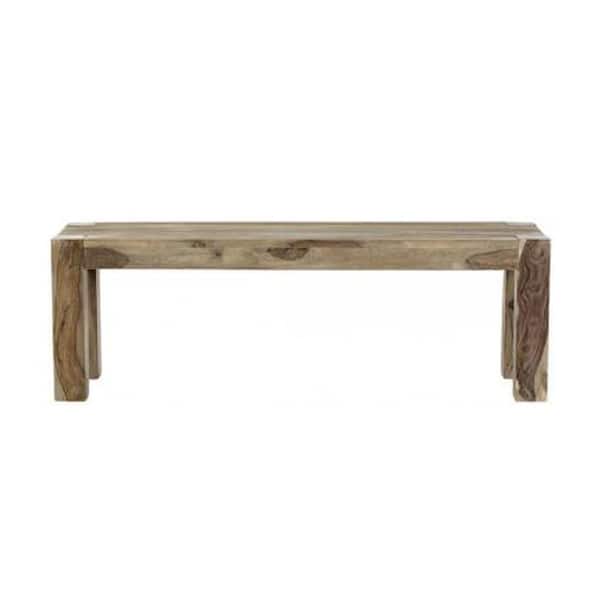Home Decorators Collection Edmund Smoke Gray Wood Dining Bench