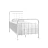 StyleWell Dorley Farmhouse White Metal Twin XL Bed (42.9 In W. X 53.5 ...