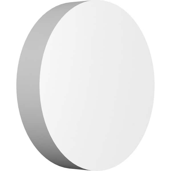 Ekena Millwork 4 in. W x 4 in. H x-3/4 in. P Standard Grayson Rosette with Square Edge (4-Pack)