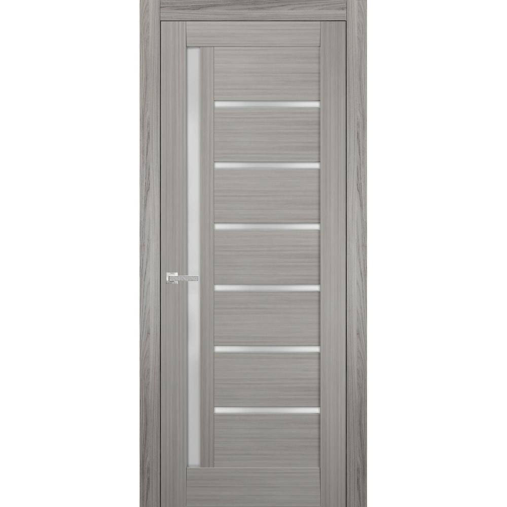 4088 32 in. x 80 in. Left-Hand/Inswing Solid Frosted Glass Gray Ash Single Prehung Interior Door with Hardware price history on PriceWatchPro