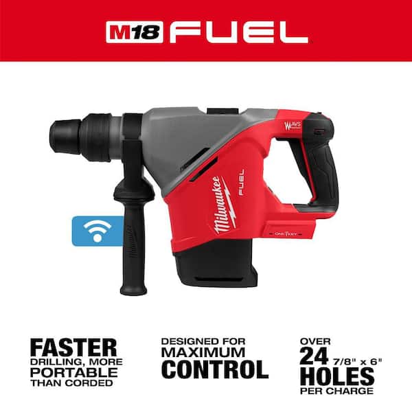 M18 FUEL 18V Lithium-Ion Brushless Cordless 1-9/16 in. SDS-Max Rotary Hammer w/ 8.0Ah FORGE Battery