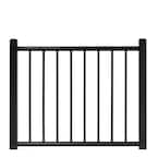 4 ft. x 3 ft. Adjustable Black Aluminum Deck Gate