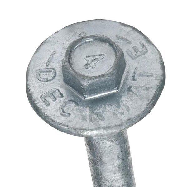 DECKMATE 3/8 in. x 4 in. Hex Washer Head Structural Hot Dipped