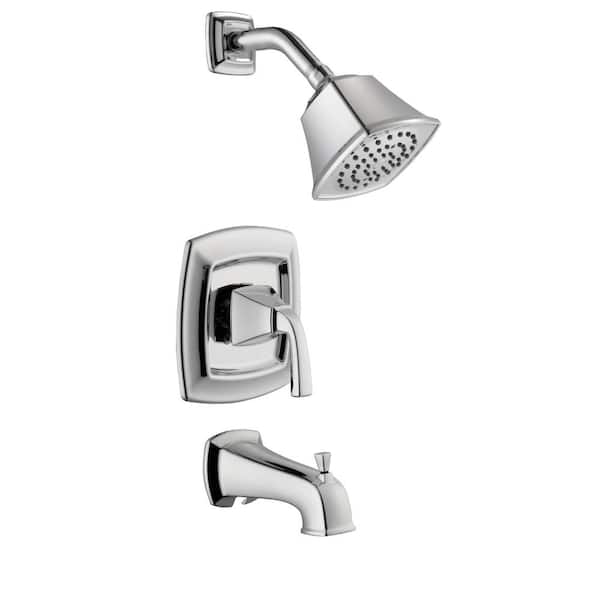 Belle Foret Mason 1-Handle 1-Spray Tub and Shower Faucet in Chrome (Valve Included)