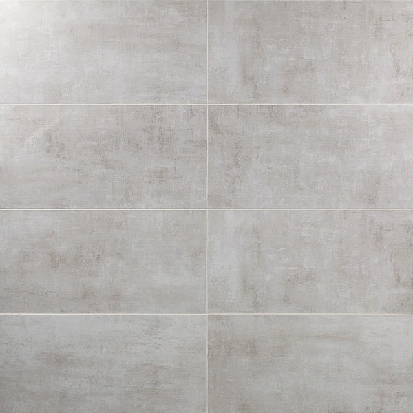 Ivy Hill Tile Marken Light Gray 12 in. x 24 in. Semi-Polished Porcelain Floor and Wall Tile (15.75 sq. ft./Case)