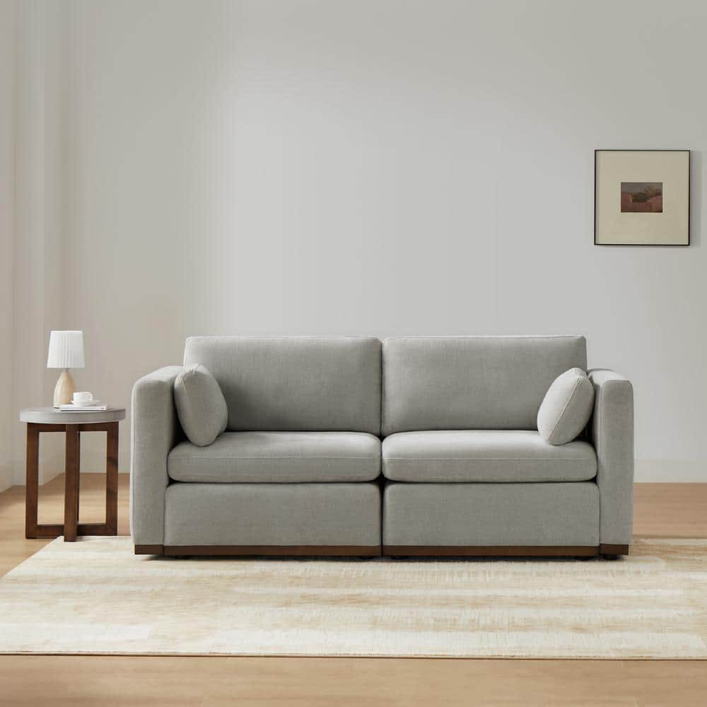 Galatea Dove Gray Fabric Modern Side Chair with Legs with Wood Frame price drop on PriceWatchPro