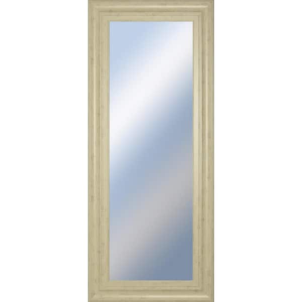 Classy Art Small Rectangle Tan Hooks Classic Mirror (18 in. H x 42 in. W)