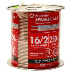 250 ft. 16/2 Clear Stranded CU Speaker Wire