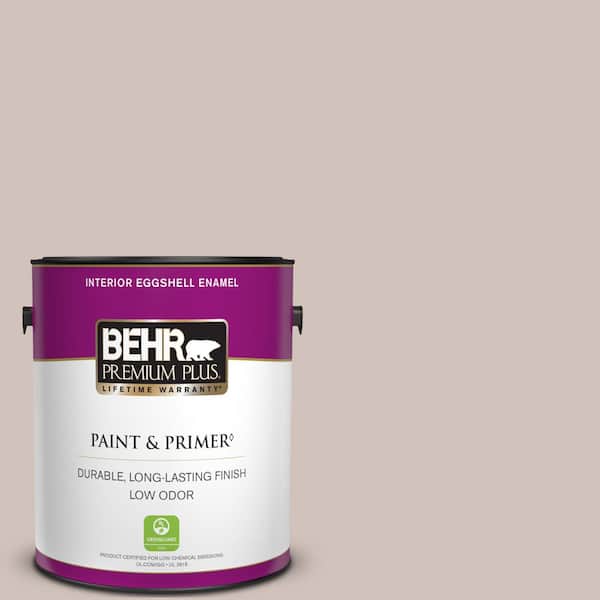 BEHR PREMIUM PLUS 1 gal. #N130-2 Ash Rose Eggshell Enamel Low Odor Interior Paint & Primer