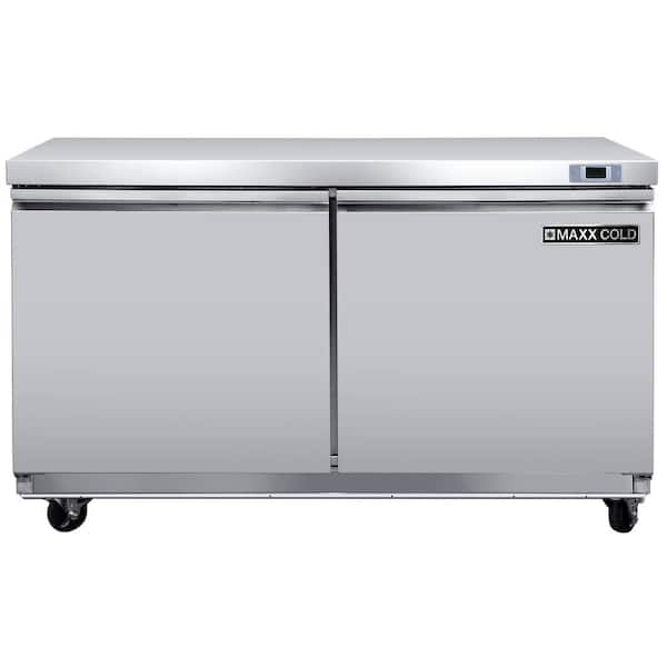 Peak Cold Commercial Under Counter Stainless Steel Freezer; 48 W