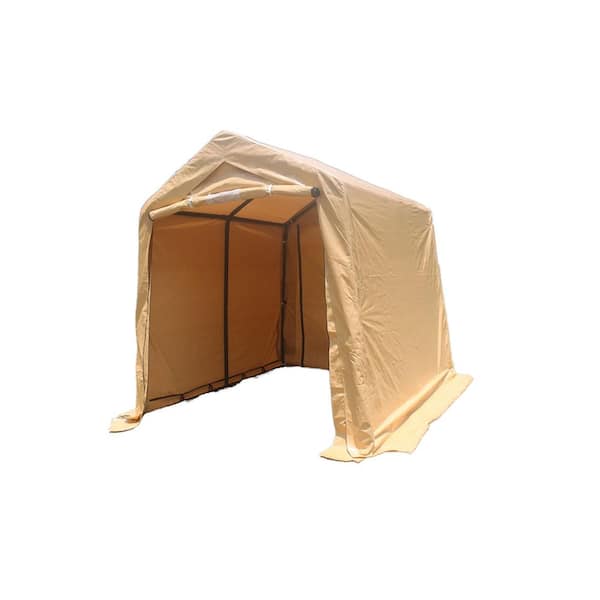 7 ft. W x 8 ft. D x 7.5 ft. H Sand Roof Steel Carport