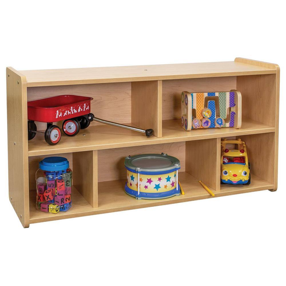 TOT MATE Laminate 5 Compartment Toddler Storage (Maple), ReadyTo