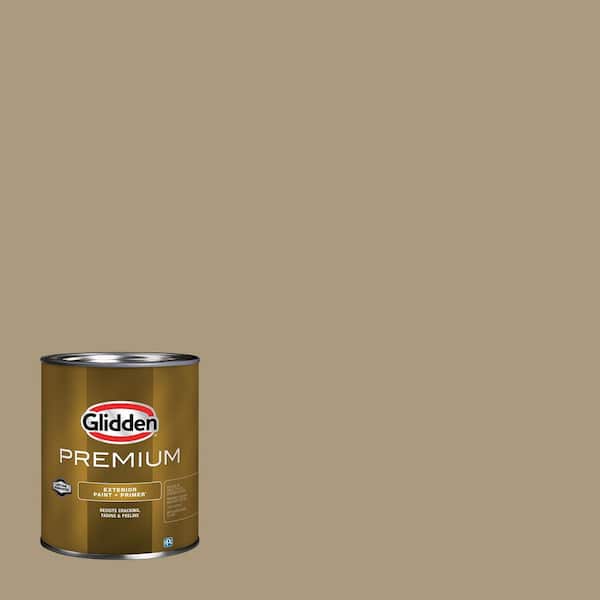 Glidden Premium 1 qt. PPG1097-5 Stony Creek Flat Exterior Latex Paint