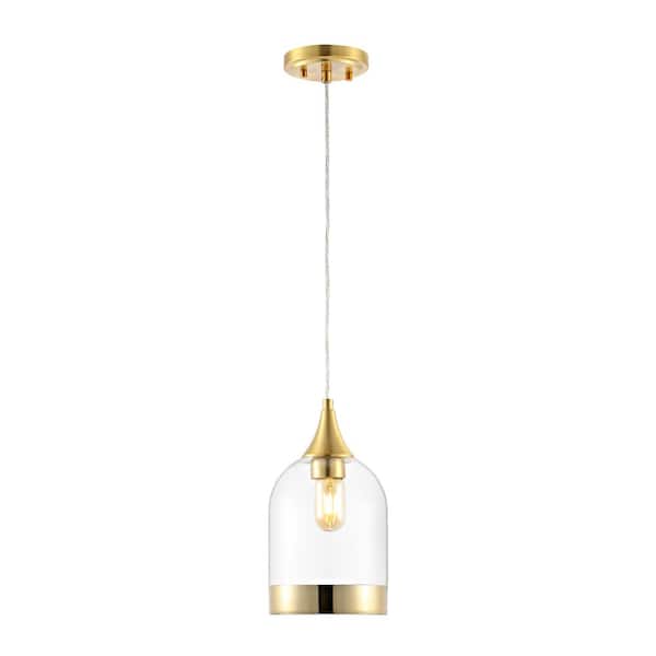 SAFAVIEH Valeska 4-Watt 1-Light White Pendant Light with Rattan Shade