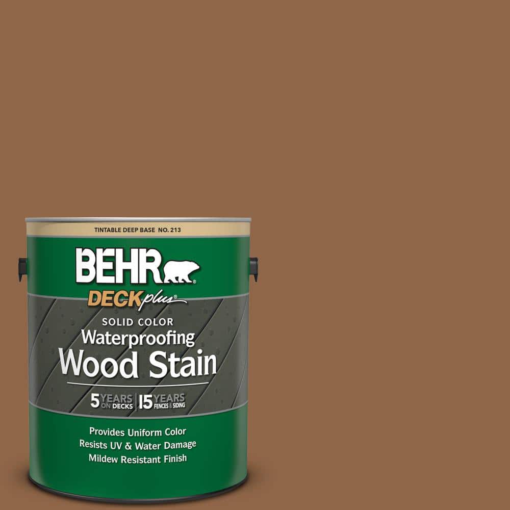 1 gal. #SC-115 Antique Brass Solid Color Waterproofing Exterior Wood Stain