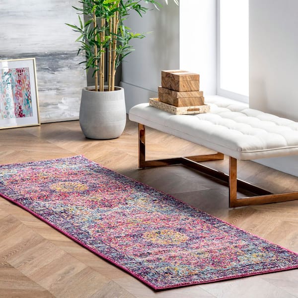 Verona Vintage Persian Pink 2 ft. 6 in. x 6 ft. Runner Rug