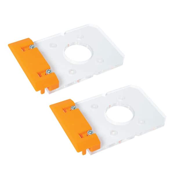 ‎POWERTEC Router Guide Rail Adapter for Makita RT0701C/XTR01Z/DRT50/RT0700C Trim Router, Fits Milwaukee/WEN/Ridgid Guide Rail, 2PK