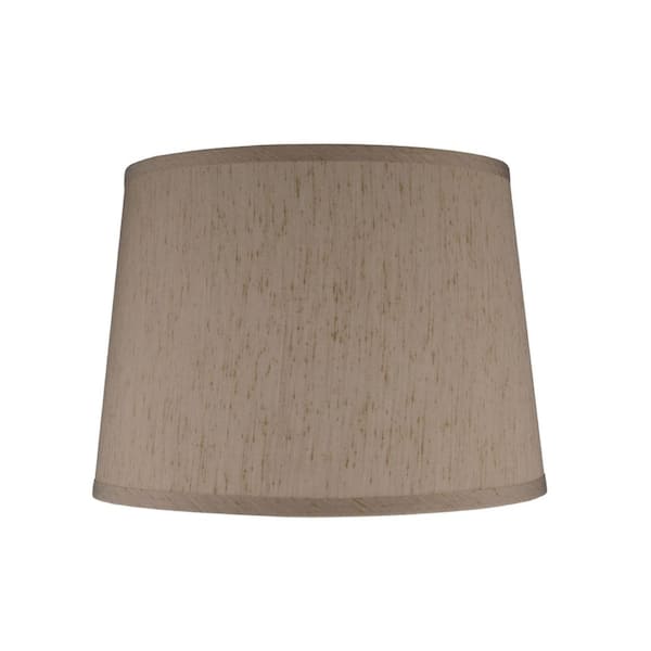 14 in. x 10 in. Yellowish Brown Hardback Empire Lamp Shade