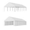 PHI VILLA 20 ft. x 40 ft. Outdoor Canopy Party Tent in White with Removable Side Walls THD-GA132