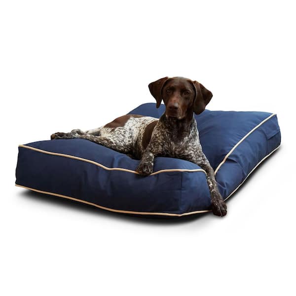 Happy Hounds Casey Medium Rectangle Indoor/Outdoor Navy Dog Bed