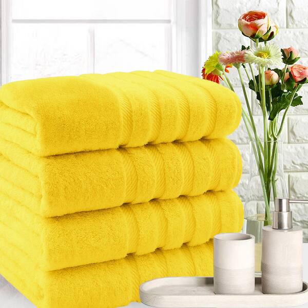 Set Of 4 Bath Towels, 100% Super Plush Premium Cotton - Becky Cameron