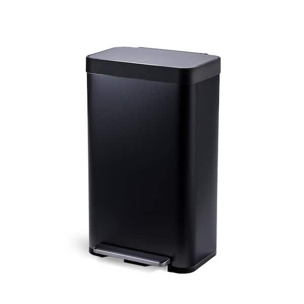 18.5 Gal. Stainless Steel Large Step-On Kitchen Trash Can with Soft Close Lid