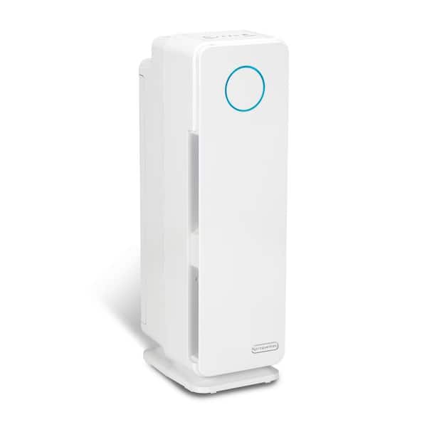 GermGuardian Elite 743 sq. ft. HEPA Filter Tower Air Purifier 22 in. in White for Home with Pets, UV-C, Dust, Odors, Allergens