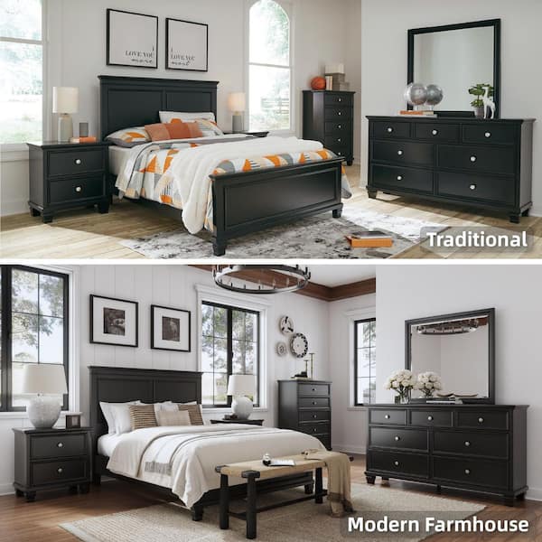 Signature DESIGN BY ASHLEY Lanolee Black 2 Drawers 25.13 in. W