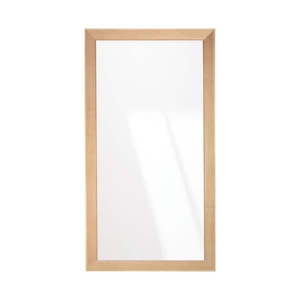 BrandtWorks Natural Maple Elegance Framed Mirror 32 in. W x 60 in. H
