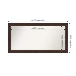 Lara Bronze 48.5 in. x 24.5 in. Custom Non-Beveled Wood FramedBathroom Vanity Wall Mirror