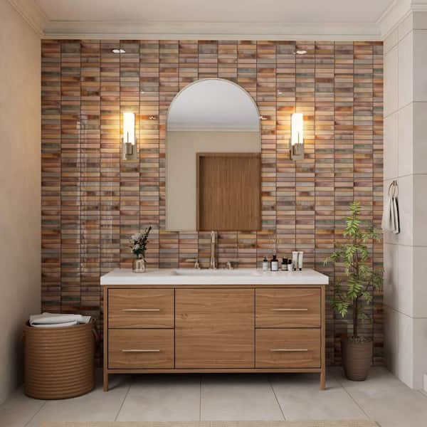 Borealis Garnet 6 in. x 12 in. Ceramic Wall Tile (10.76 sq. ft. /Case)