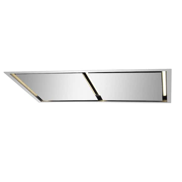 Forno Arezzo 44 in. Ceiling Mount Range Hood in Stainless Steel