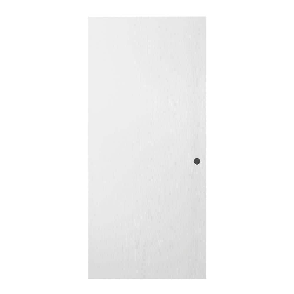 JELD-WEN 24 in. x 80 in. Primed Flush Hardboard Interior Door Slab w ...