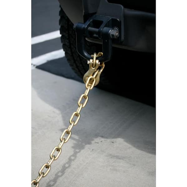 Generic 5 16 X 20 Foot Steel Metal Vehicle Tow Towing Chain With Hooks for Emergency 789611044718 for sale online 