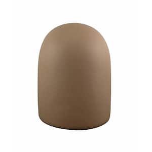 Dome 1-Light Ceramic Mocha Colored Indoor/Outdoor Wall Mount Sconce