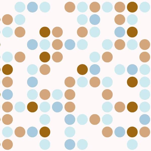 Creative Covering 18 in. x 50 ft. Polka Blue Self-Adhesive Vinyl Drawer and Shelf Liner (6 Rolls)