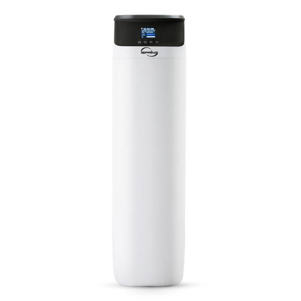ISPRING 50,000 Grain Compact Elite Series Whole House Water Softener with Digital Control, 1 in. and 3/4 in. NPT Connectors
